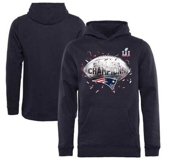 Youth New England Patriots Pro Line by Fanatics Branded Super Bowl LI Champions Confetti Trophy Pullover Hoodie Navy,We sell and wholesale Youth New England Patriots Pro Line by Fanatics Branded Super Bowl LI Champions Confetti Trophy Pullover Hoodie Navy on line form chian!